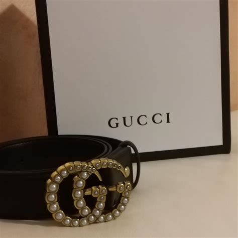 cinta gucci con perle